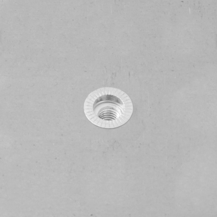 100 écrous crantés à aluminium à tête fraisée 90° à M8x19mm - SCELL-IT - EAK0845