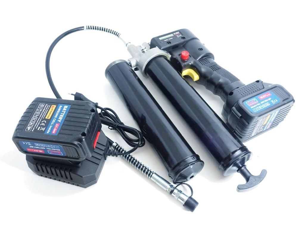 Pompe à graisse électrique 18V Li-ion (2 batteries) cartouche à visser et standard HYDROKIT - EAZPGE0008LITLH