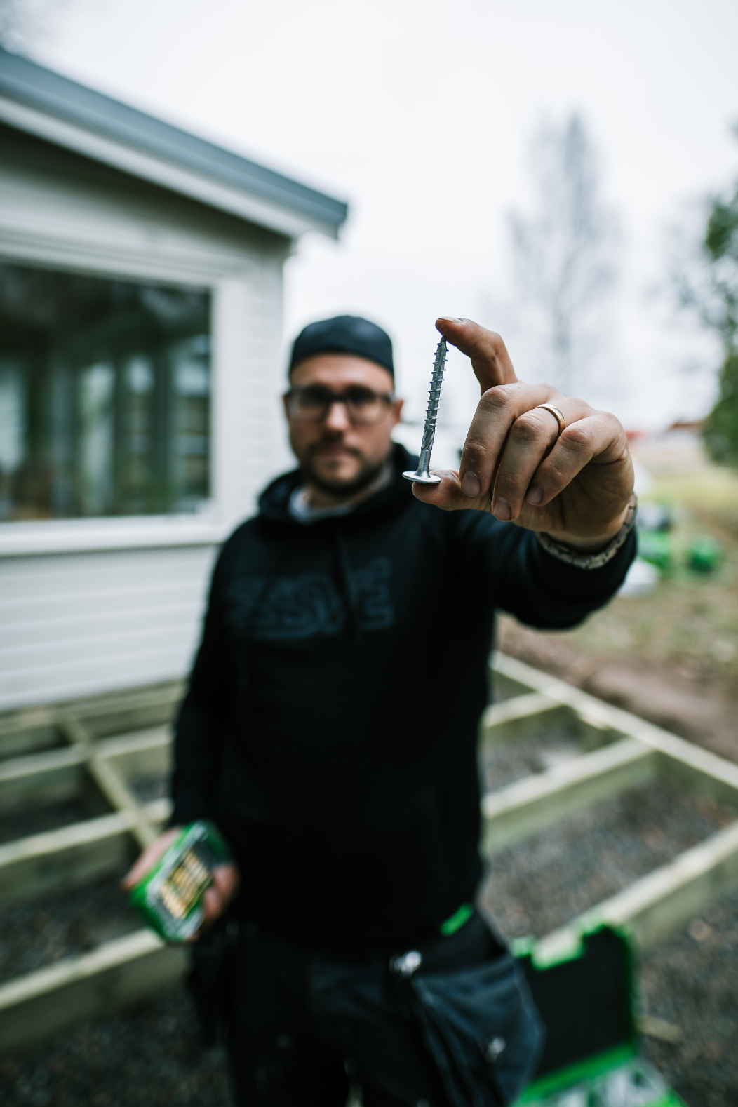 100 vis charpente - acier zingué - tête plate - Ø6x80mm - SCELL-IT - EX-55113209