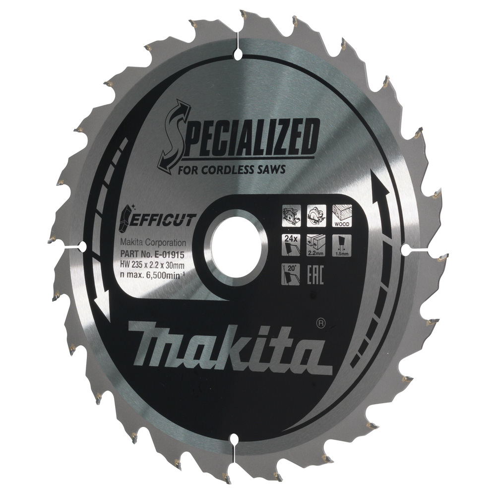 LAME CARBURE BOIS EFFICUT 235X30MM 24D - MAKITA - E-01915