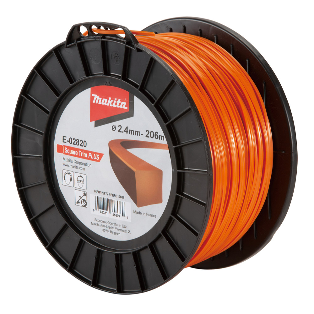 FIL CARRE SQUARE TRIM+ 2,4mm 206m - MAKITA - E-02820