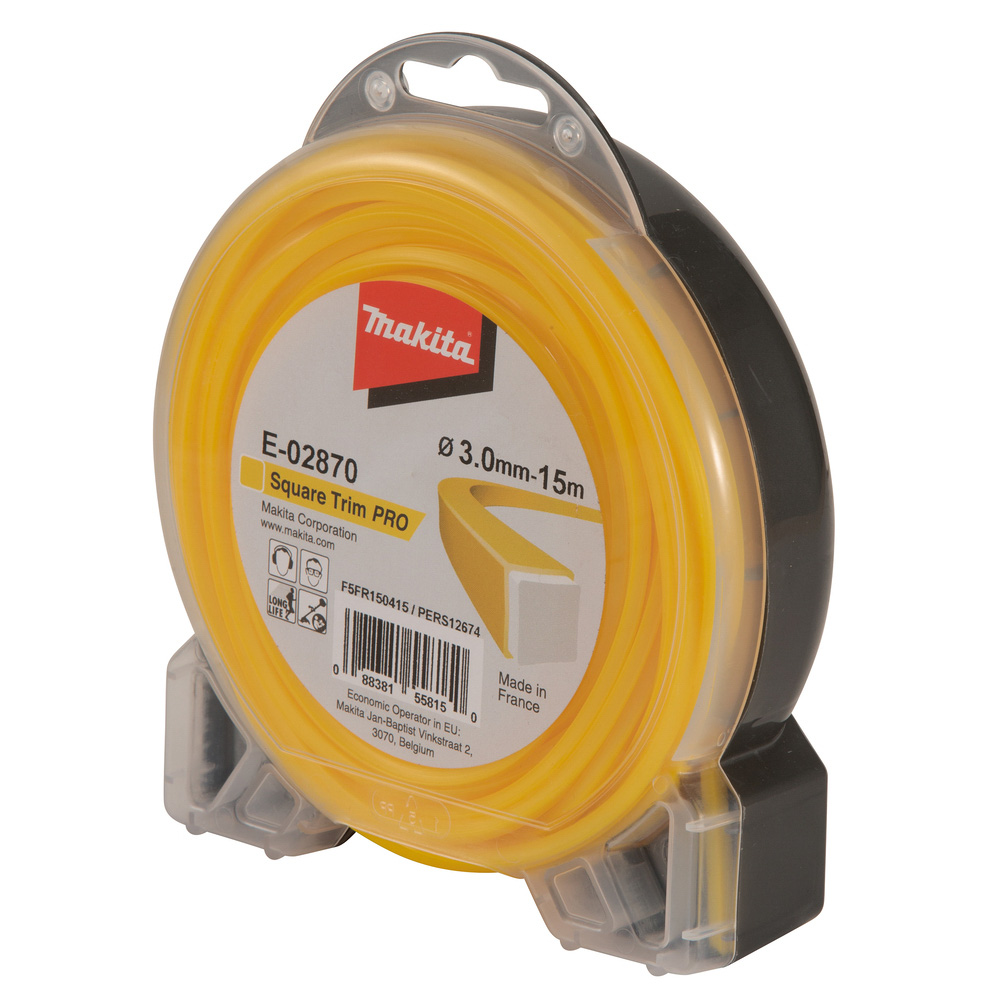 FIL CARRE SQUARE TRIM PRO 3mm 15m - MAKITA - E-02870