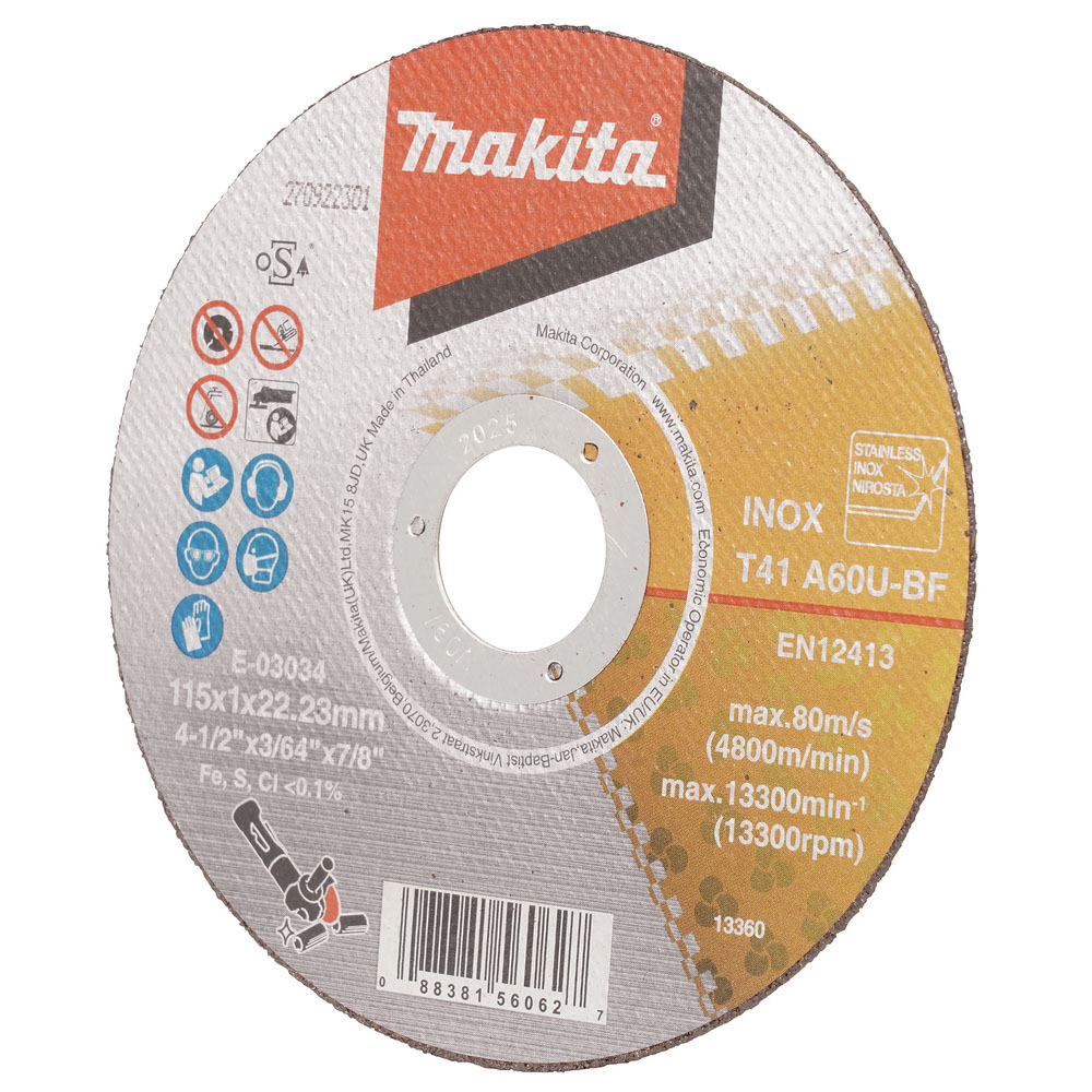DISC TRONC TMET 115X1,0 A60T - MAKITA - E-03034
