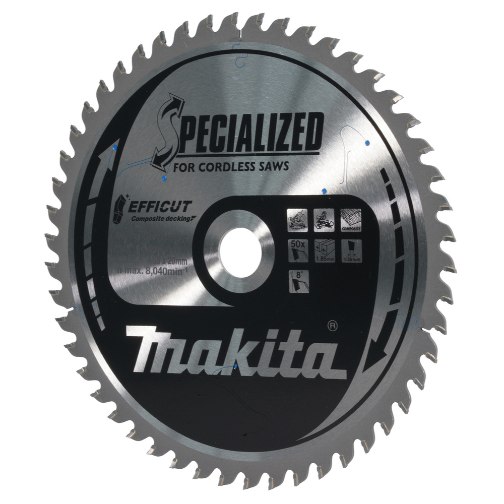 LAME CIRC EFFICUT BOIS COMPOSITE 190x20MM 50D MAKITA - E12251