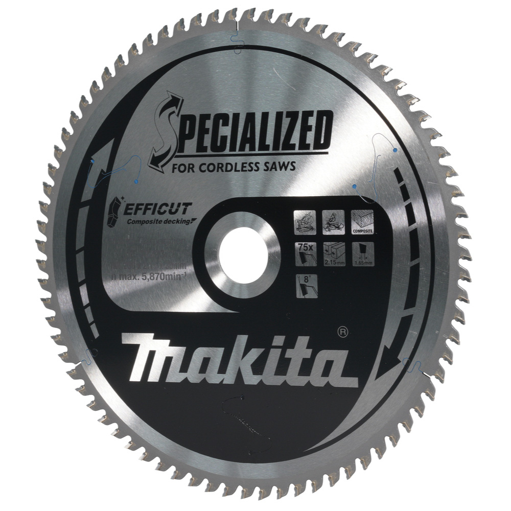 LAME CIRC EFFICUT BOIS COMPOSITE 260x30MM 75D - MAKITA - E-12273