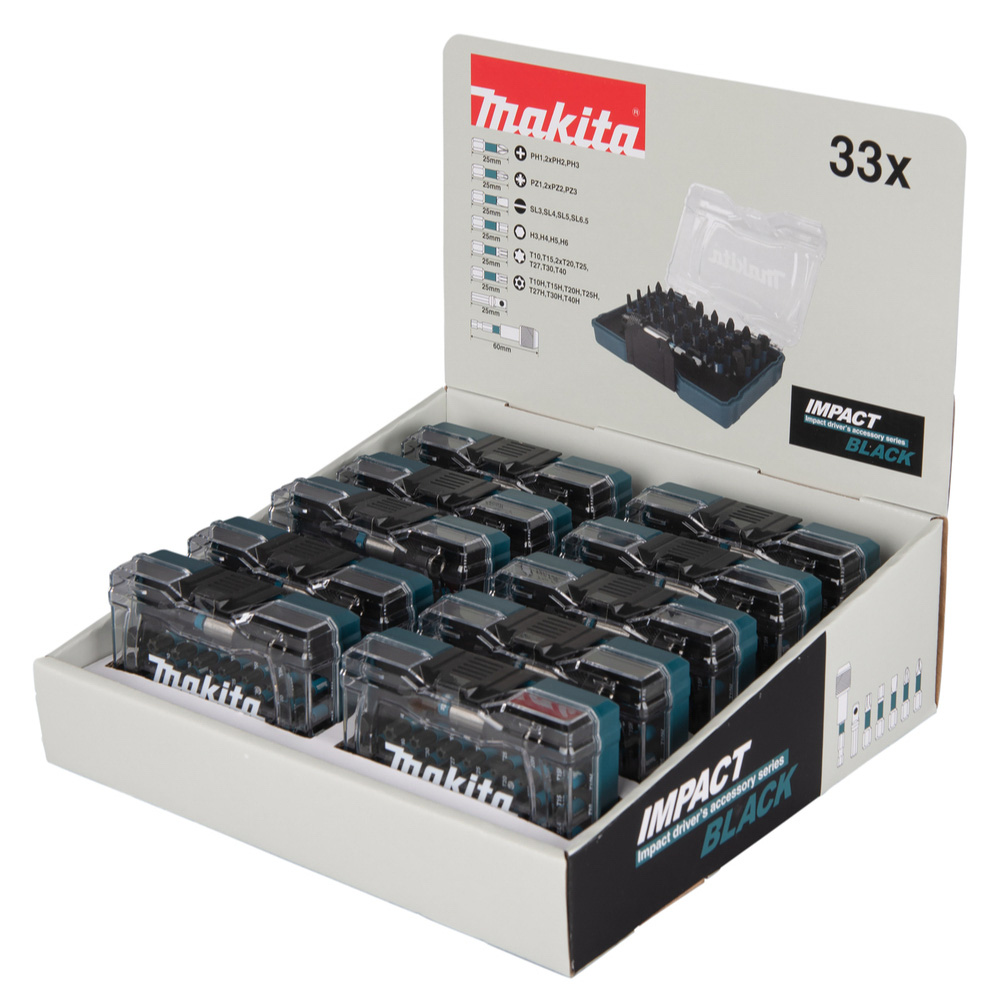 IMPACT B MASTER CARTON 10xCOFFRET VISSAGE 33 PCS - MAKITA - E-12441-10