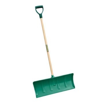 Poussoir polymère vert avec poignée plastique LEBORGNE - 034012