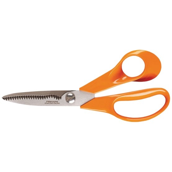 CISEAUX UNIVERSELS DE JARDIN S92 18 CM LAMES STRIÉES FISKARS - 1000555