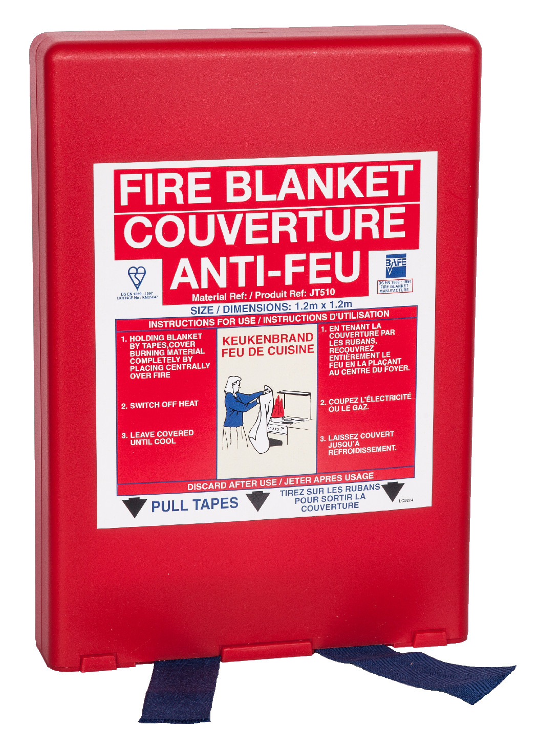 COUVERTURE ANTI-FEU FARMOR 120 CM X 120 CM-COU7053AF