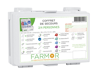 COFFRET DE SECOURS FARMOR 2/4 PERSONNES EN ABS -FAR 1010 AP