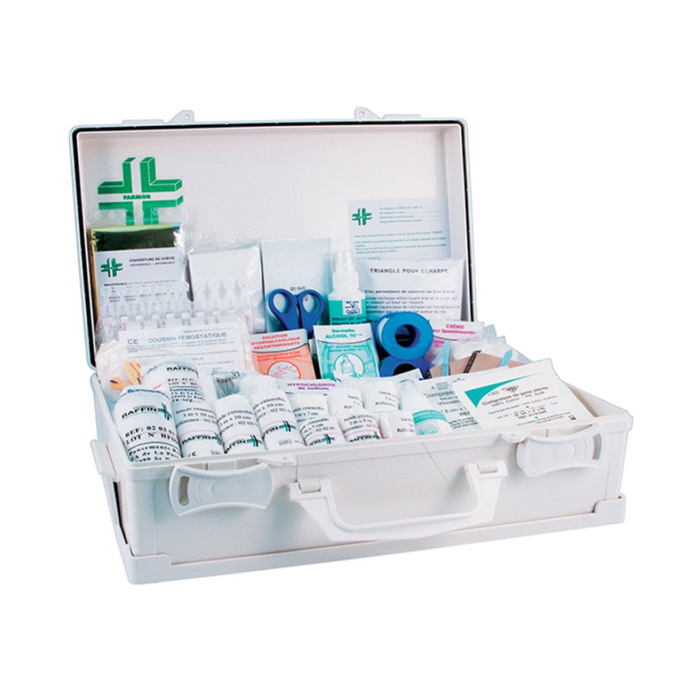 COFFRET DE SECOURS FARMOR 20 PERSONNES EN ABS - FAR 1050 AP