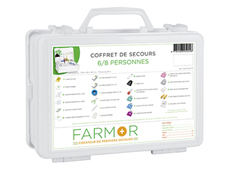 COFFRET DE SECOURS FARMOR 6/8 PERSONNES -FAR 2040 PP