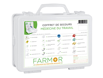 COFFRET DE SECOURS FARMOR MÉDECINE DU TRAVAIL -FAR 2060 PP