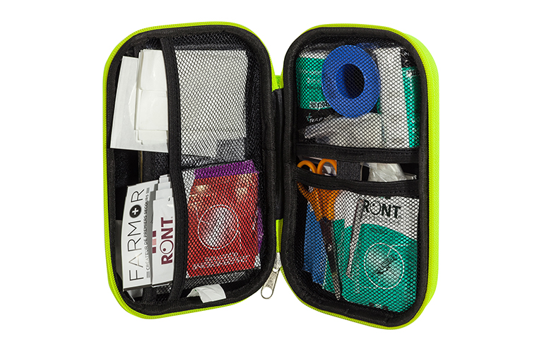 Trousse de secours jaune fluo FARMOR 2/4 personnes-FAS 3150 FLJ