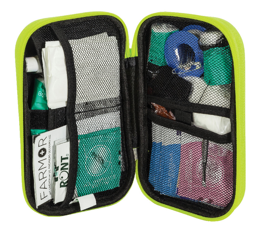 Trousse de secours jaune fluo FARMOR 4/6 personnes-TRO 2230 FLJ