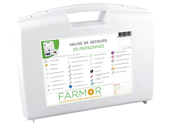 VALISE DE SECOURS FARMOR 20 PERSONNES -VAL1050PP