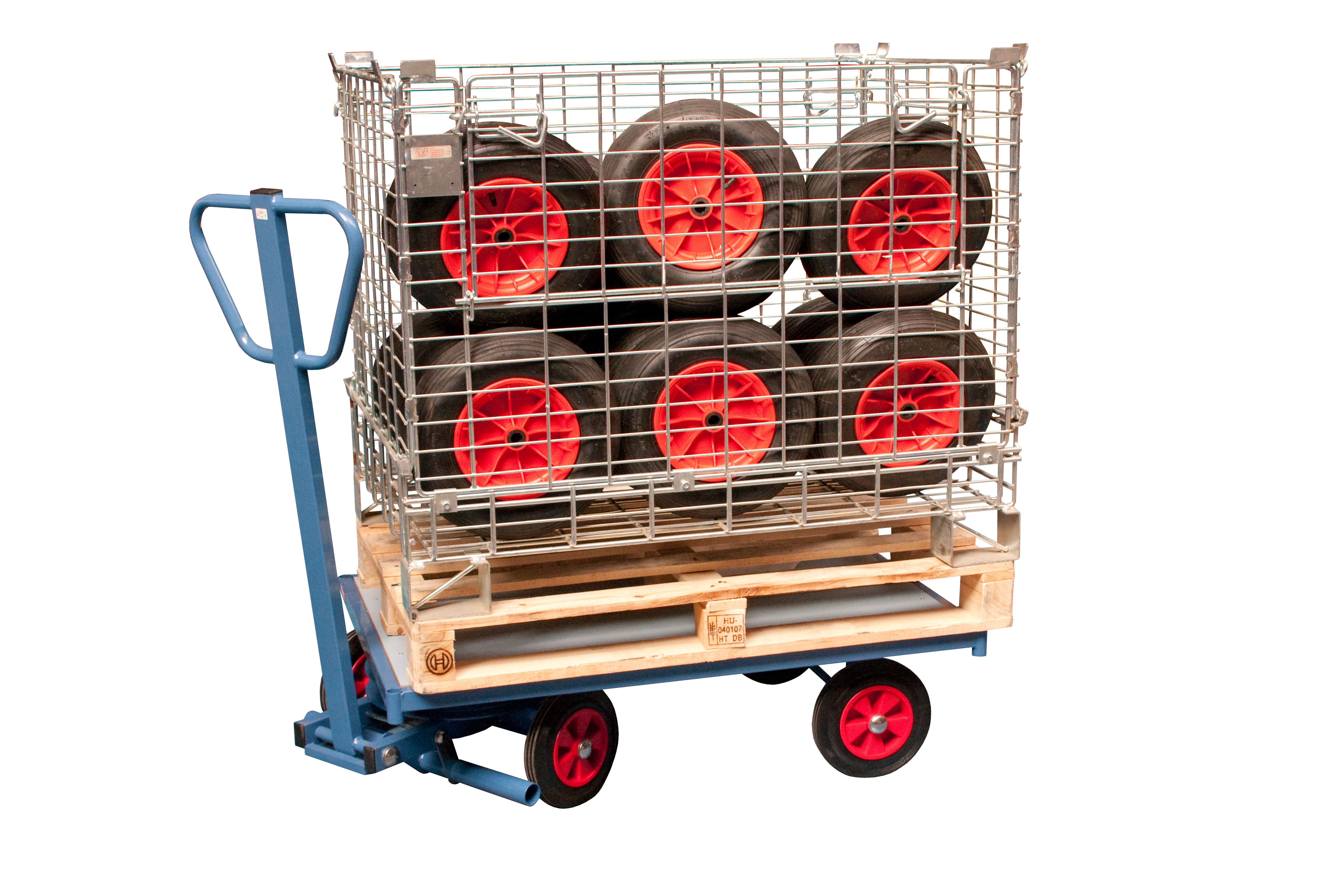 Chariot 500 kg 1200 x 800 mm pivotant plateau nu FIMM - 800007107