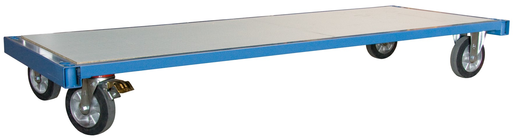 Chariot 1200 kg 1600 x 800 mm plateau nu roues rectangle FIMM - 800007193