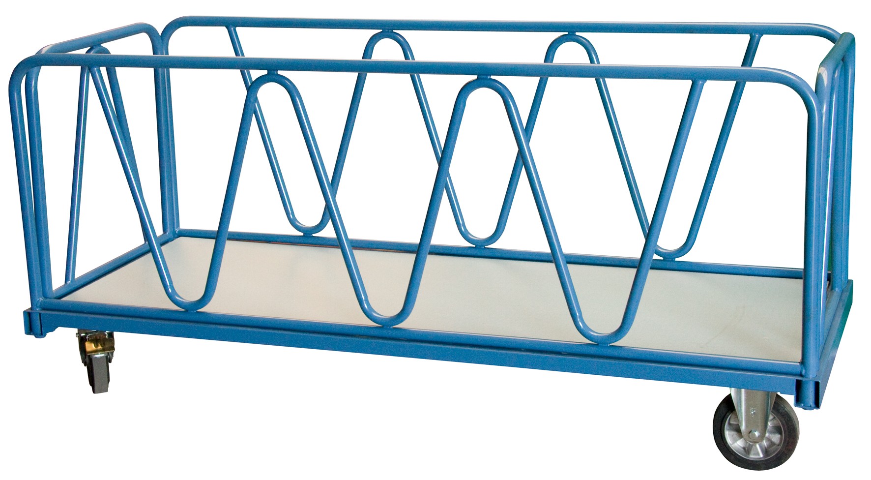 Chariot 1200 kg 1600 x 800 mm 2 dossiers et 2 ridelles tube FIMM - 800007196