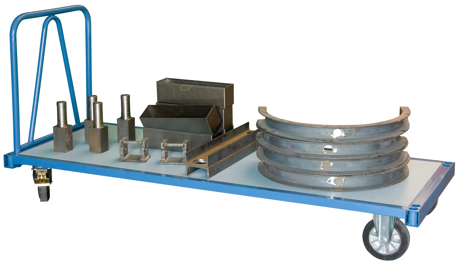 Chariot 1200 kg 2000 x 800 mm 1 dossier tube roues rectangle FIMM - 800007198