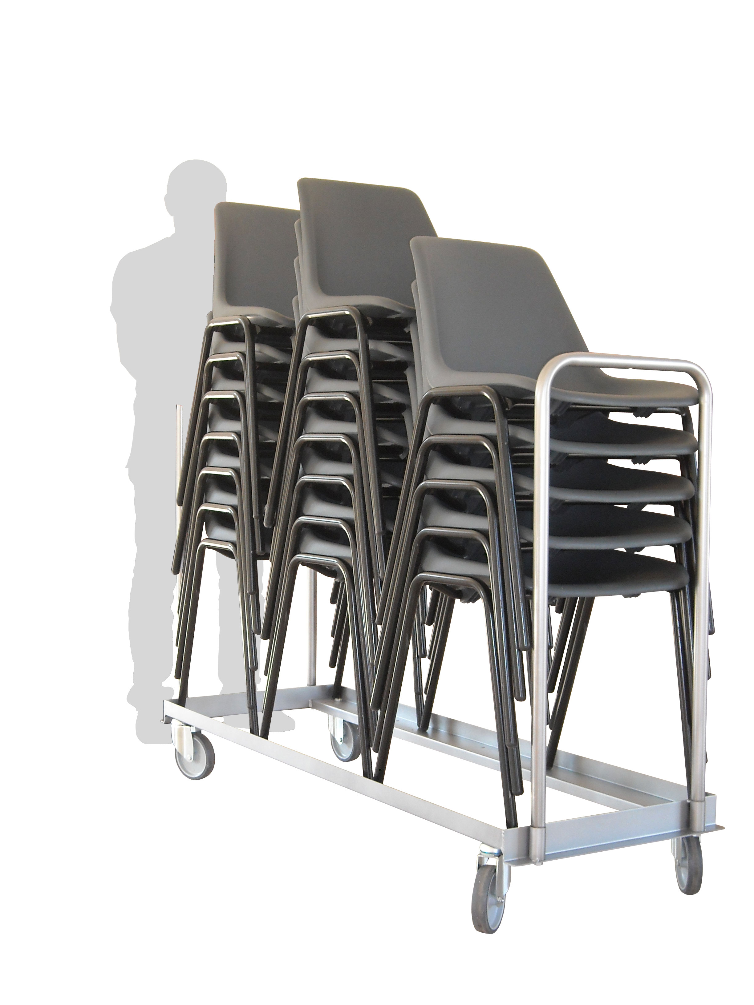 Chariot porte chaises pliables ou empilables 525 x 1580 mm FIMM - 800007610