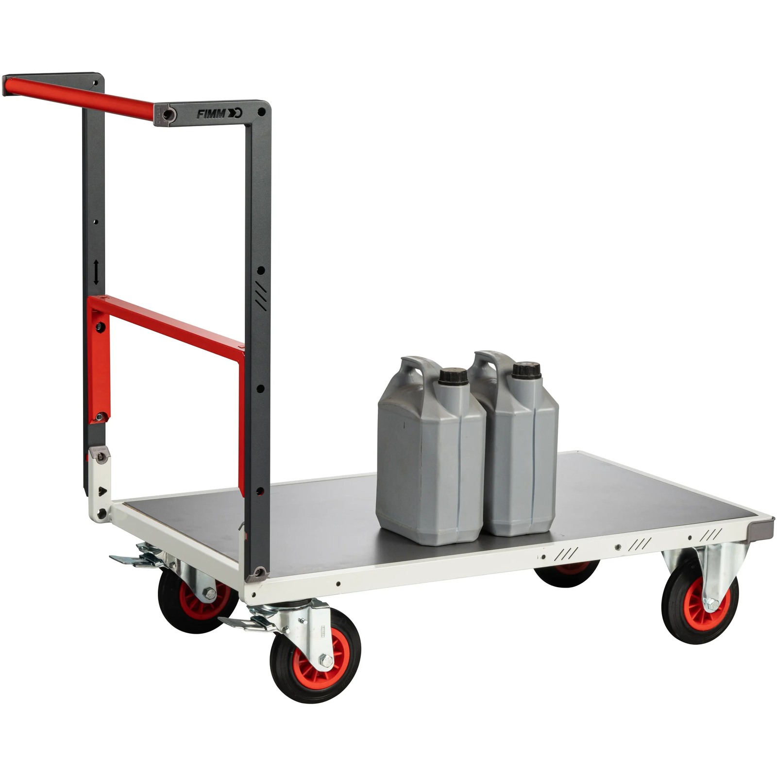 Chariot dossier repliable 850x500 mm plateau tôle roues CC 400 kg - FIMM - 804721331