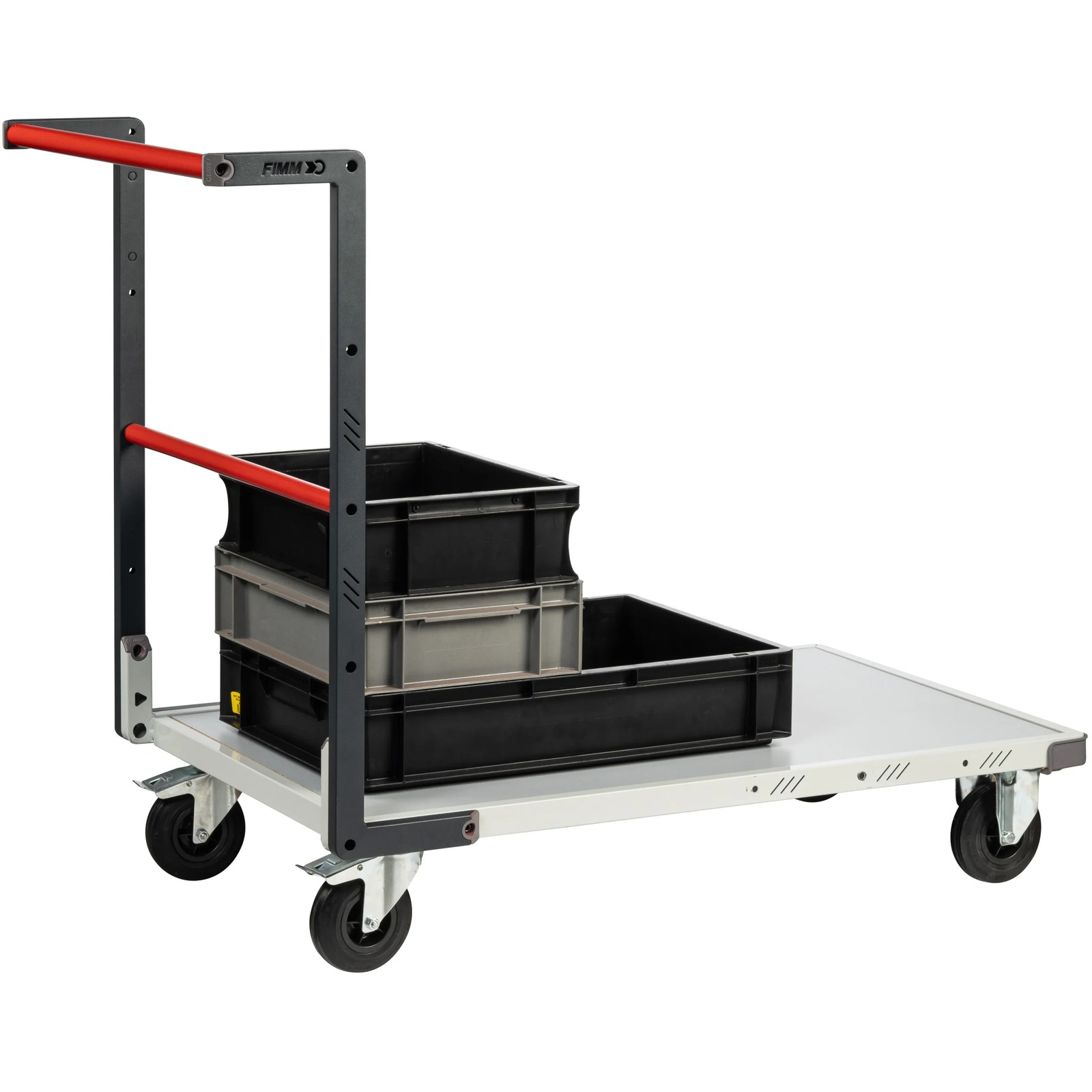 Chariot dossier fixe 1000x600 mm plateau mélaminé roues CC 250 kg - FIMM - 804722110
