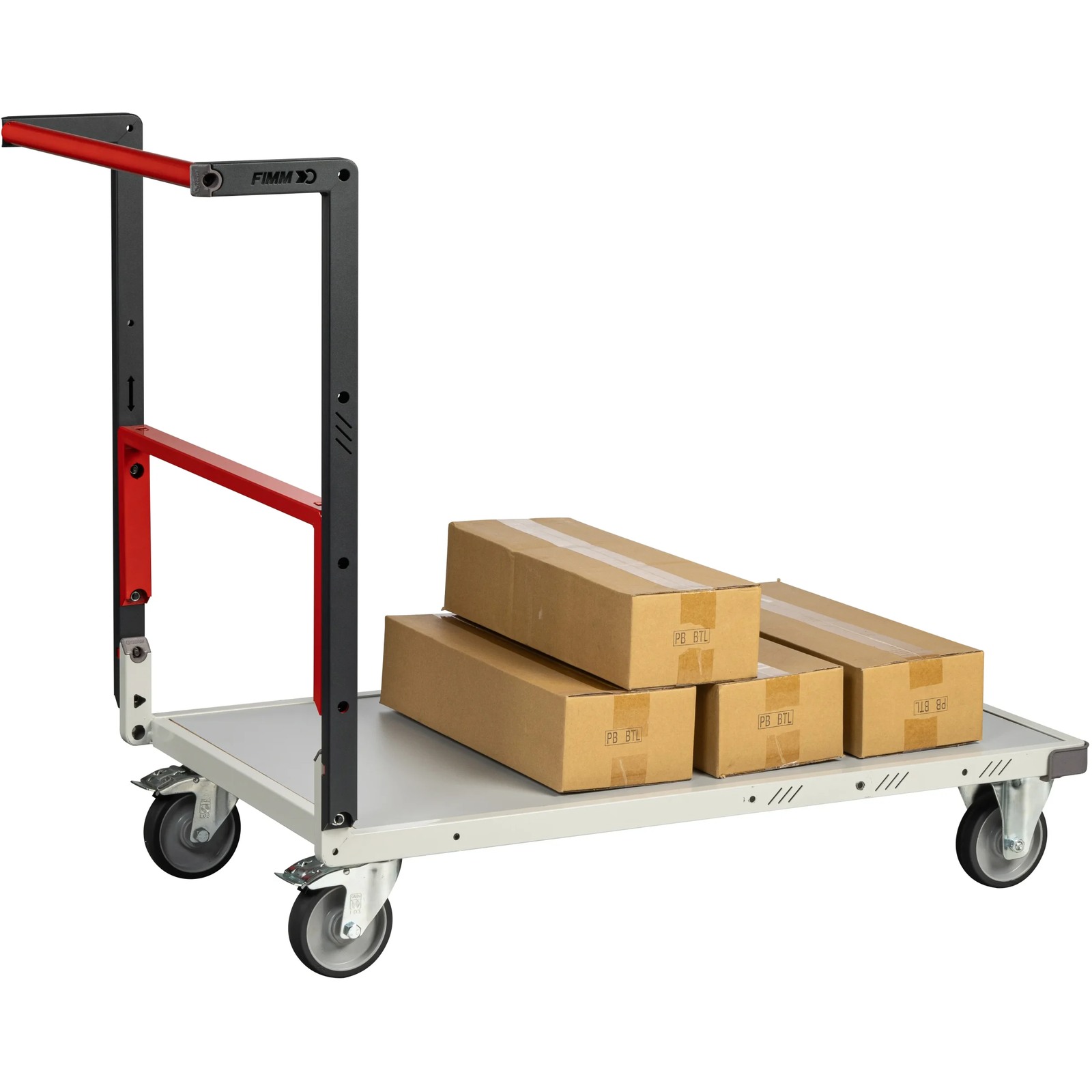 Chariot dossier repliable 1000x600 mm plateau mélaminé roues TPE 250 kg - FIMM - 804722121