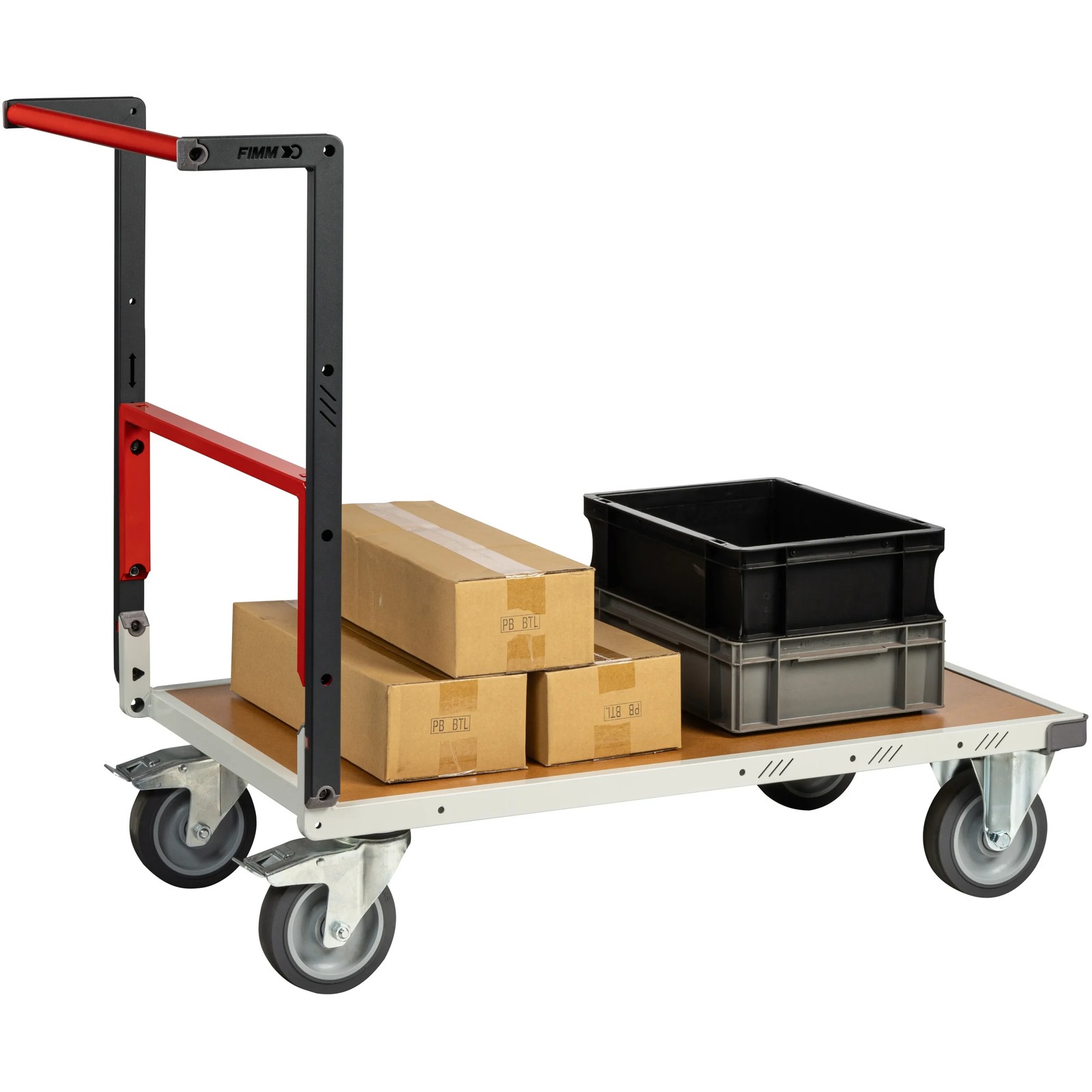 Chariot dossier repliable 1000x600 mm plateau médium roues TPE 400 kg - FIMM - 804722241