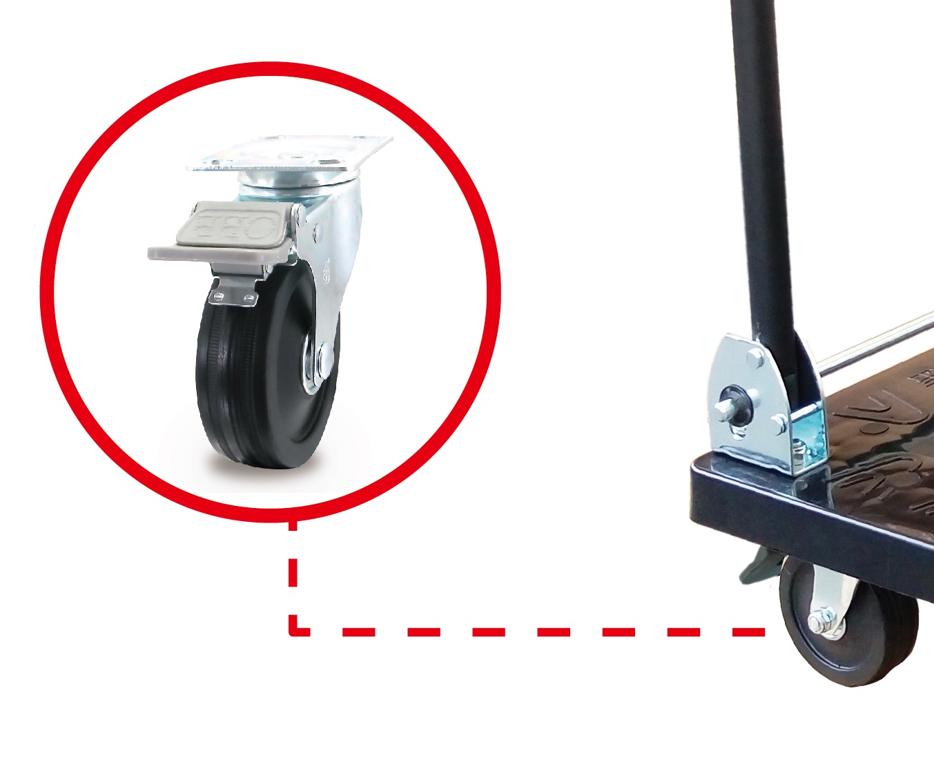 Chariot 300 kg 740 x 500 mm polypropylène repliable FIMM - 805007180