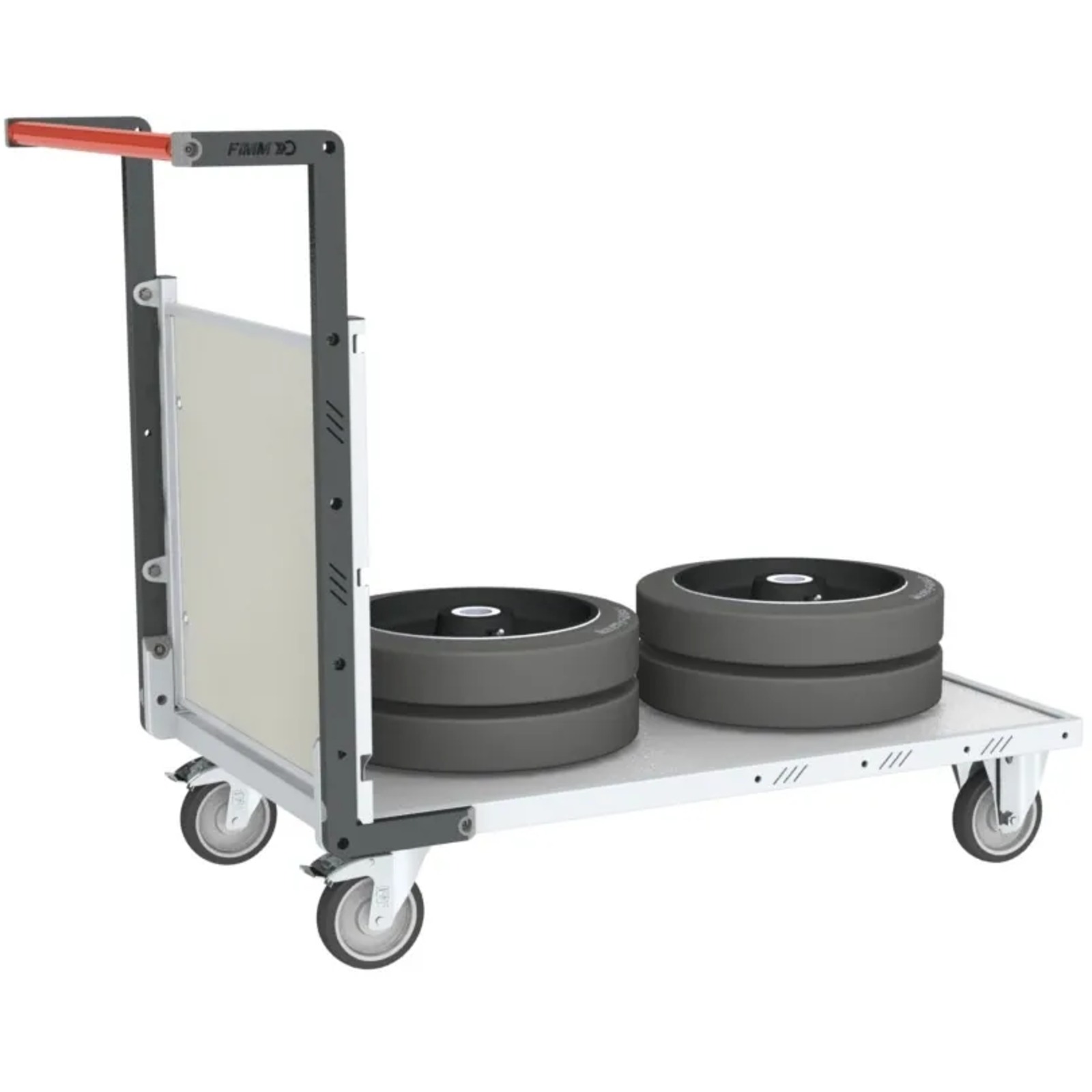 Chariot modulaire dossier plateau bois 850x500 mm 250 kg - FIMM - 806724171