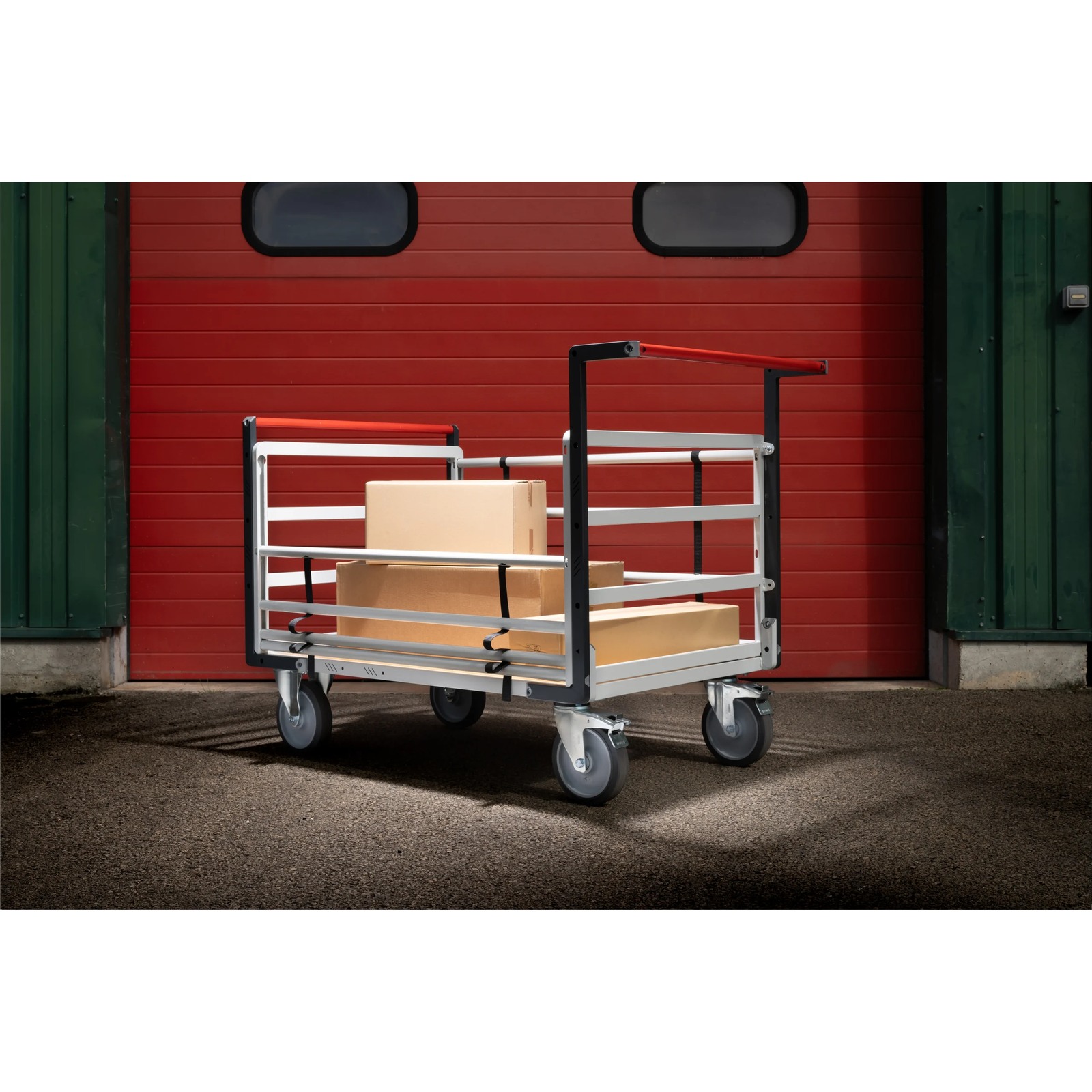 Chariot tube avec 2 dossiers + 2 ridelles et plateau 1200x800 mm 500 kg - FIMM - 806724615