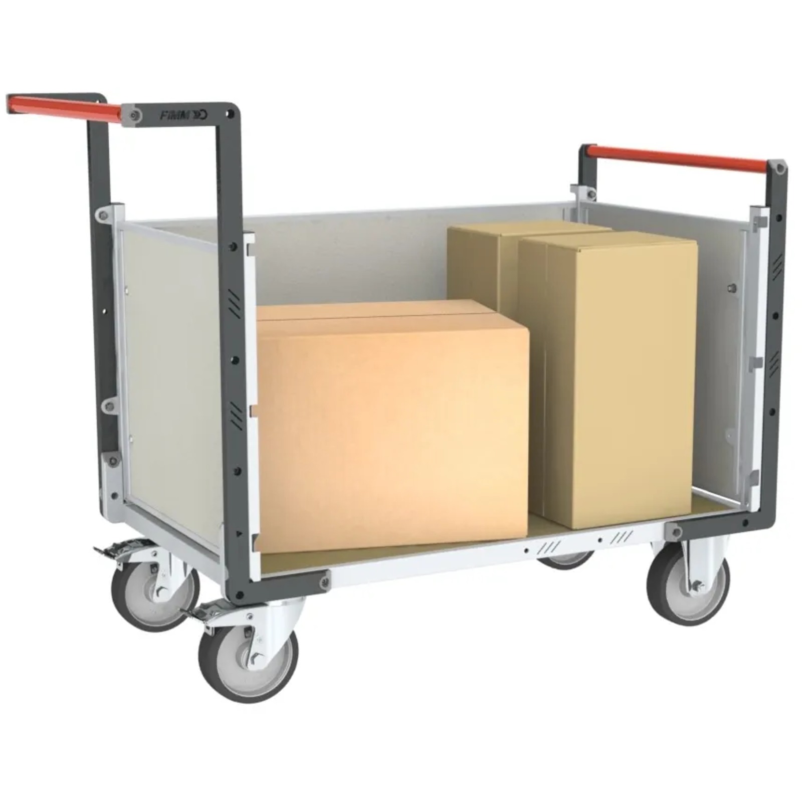 Chariot 2 dossiers + 1 ridelle et plateau 1200x800 mm 500 kg - FIMM - 806724674