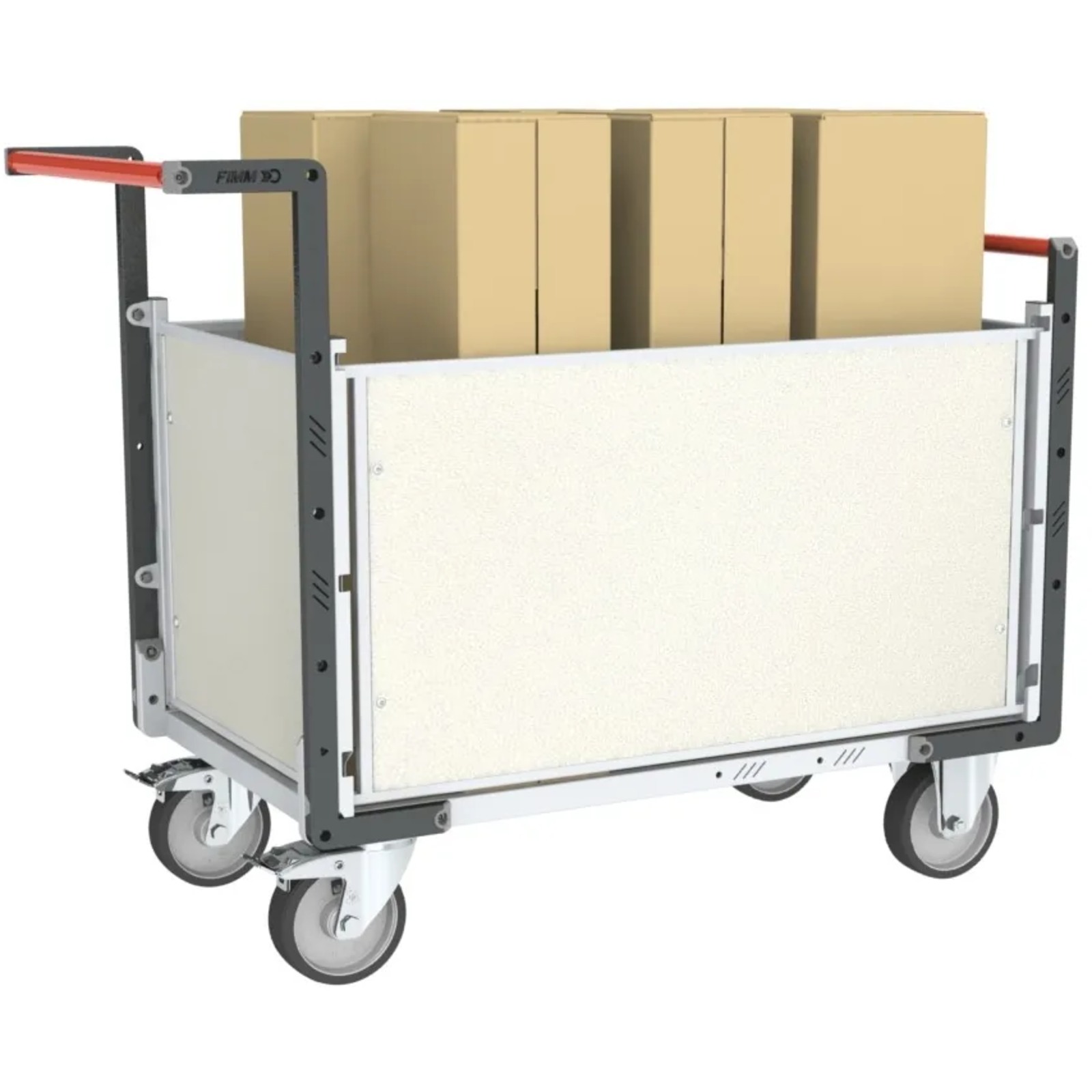 Chariot 2 dossiers + 2 ridelles et plateau 1200x800 mm 500 kg - FIMM - 806724675