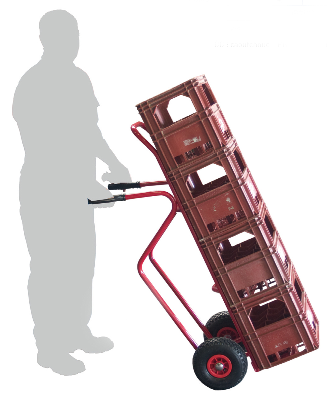 Diable 250 kg charges hautes roues pneumatiques FIMM - 810000129