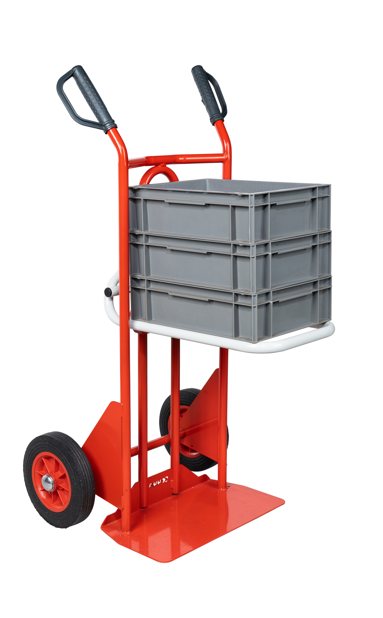 Diable porte bac bavette fixe poignée ouverte 250 kg roues CC FIMM - 810005346