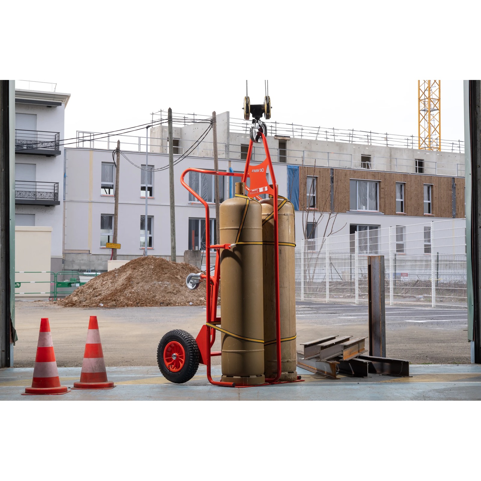 DIABLE FIMM PORTE BOUTEILLES ÉLINGABLES POUR CHANTIER 250 KG -810008295