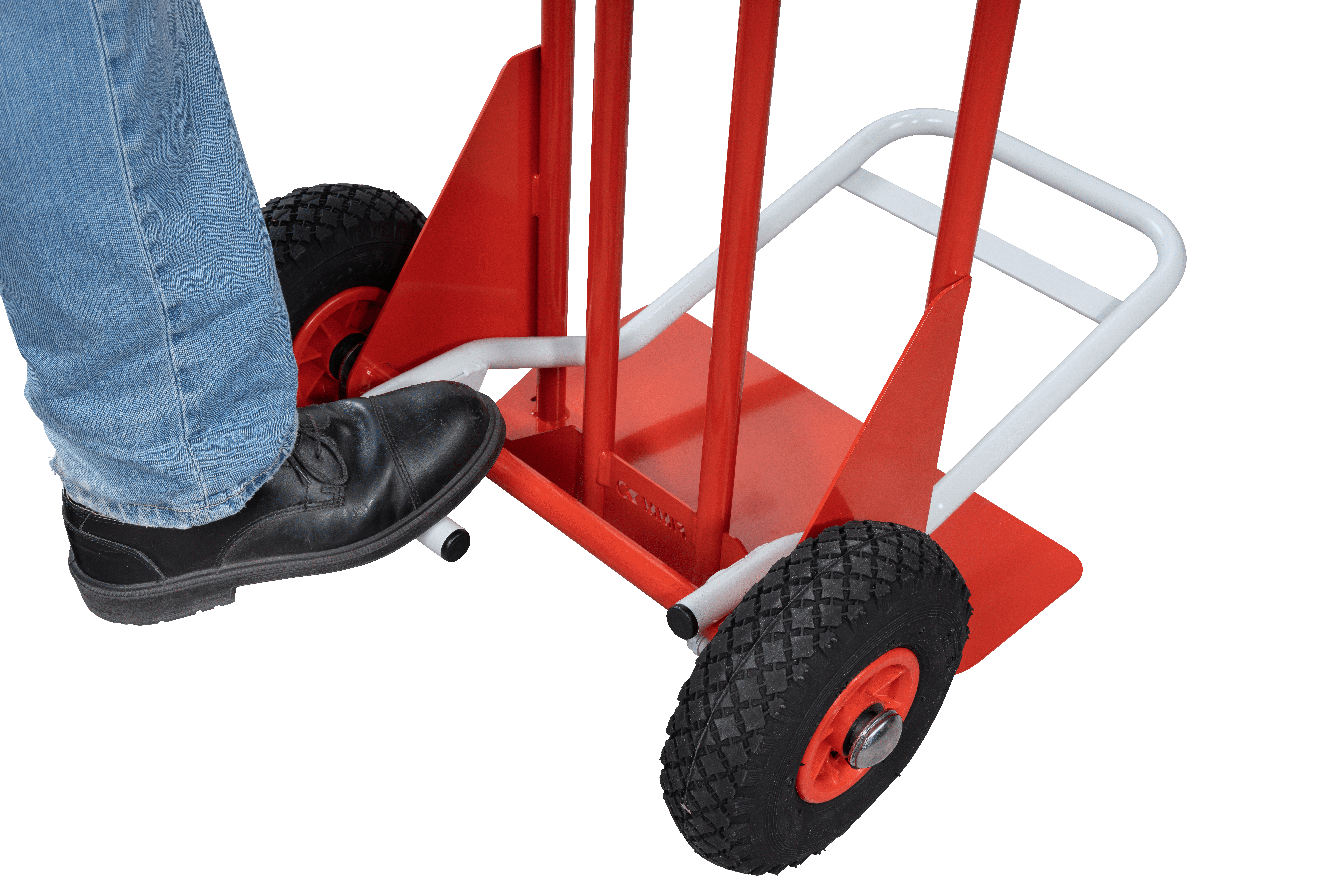 Diable 250 kg bavette mixte roues Ø 260 mm increvables FIMM - 810202022