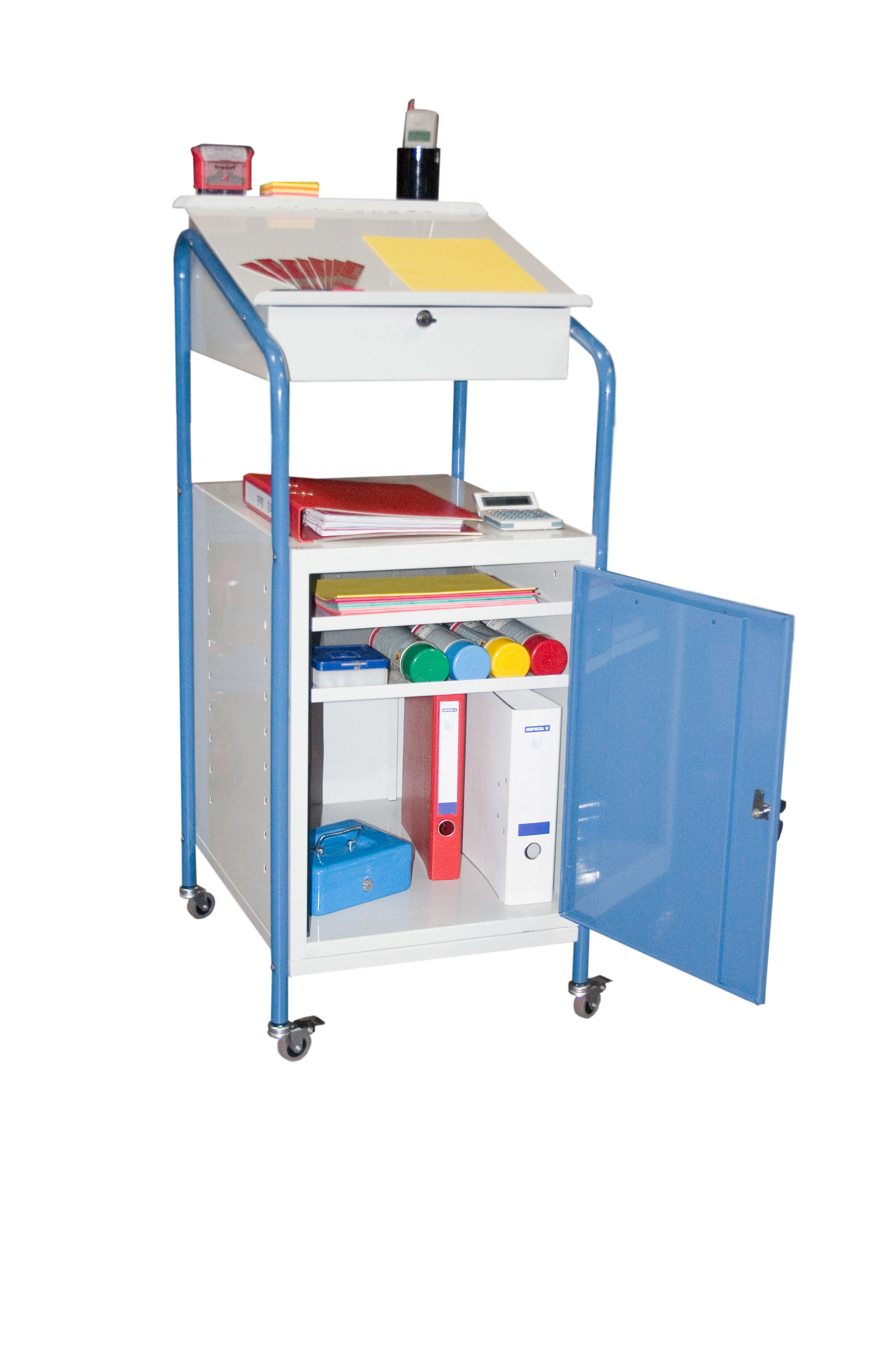 Pupitre atelier bloc 1 porte sur roulettes FIMM - 820005970