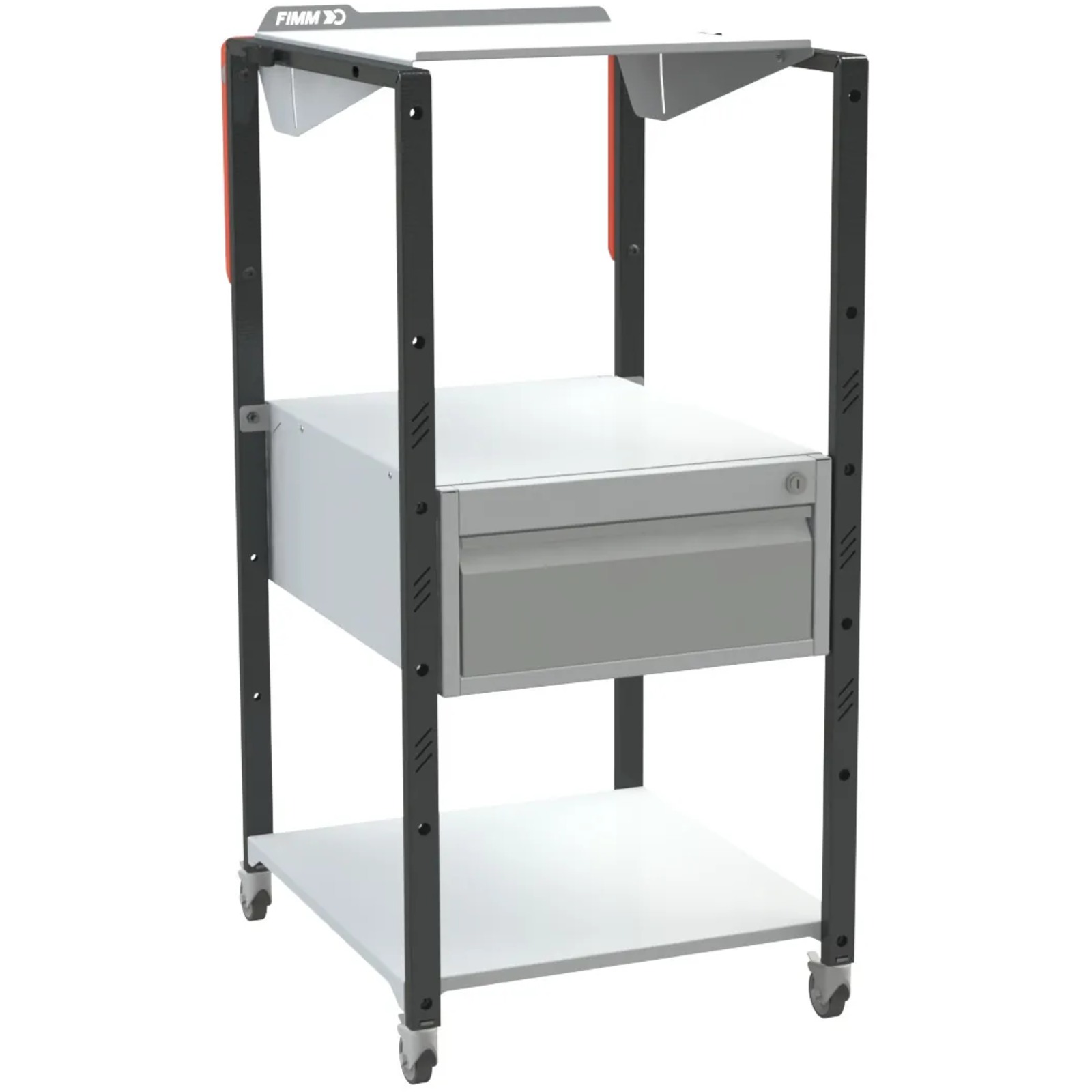 Pupitres d'atelier avec 2 plateaux +1 tiroir sur roulettes FIMM - 820005975