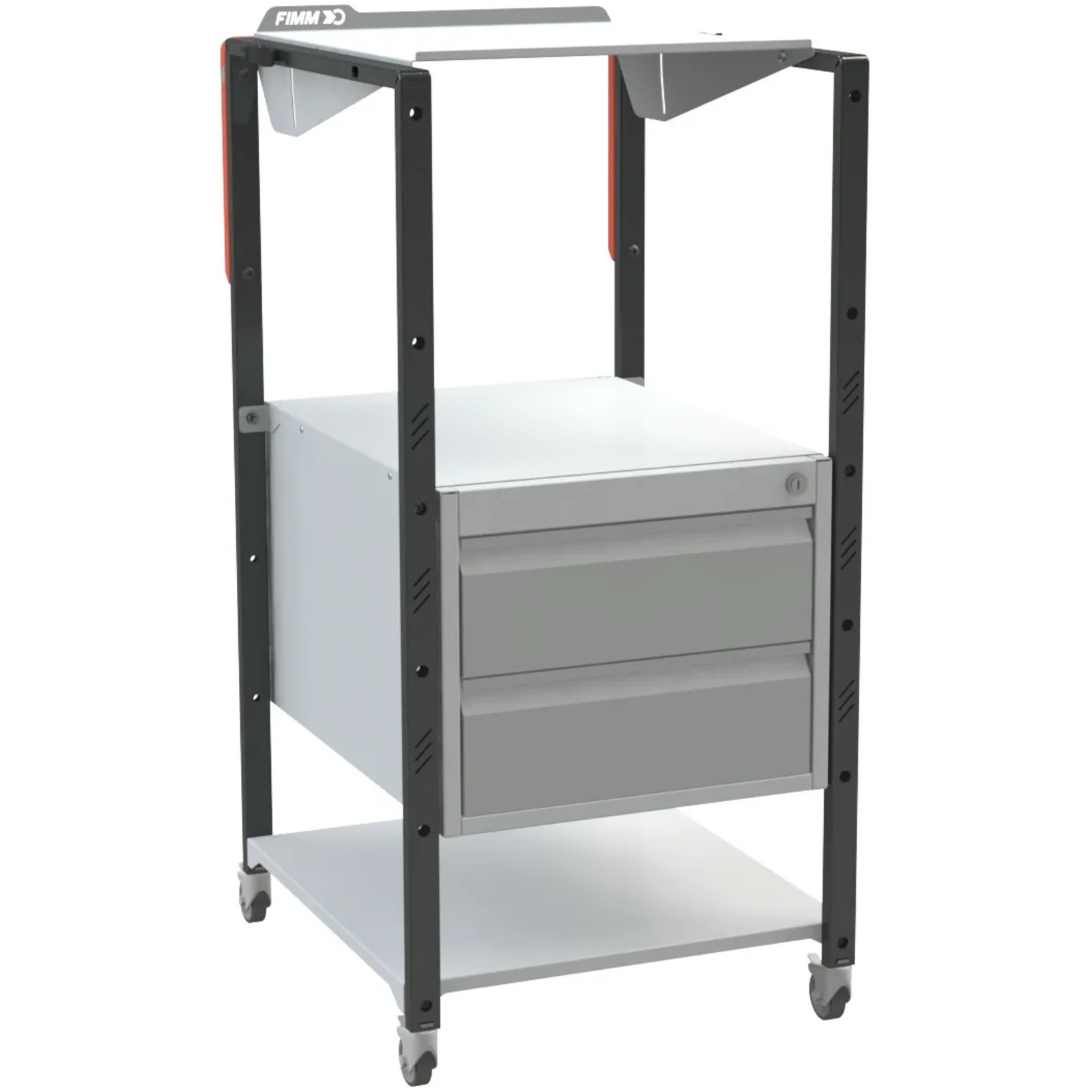 Pupitres d'atelier avec 2 plateaux + 2 tiroirs sur roulettes FIMM - 820005976