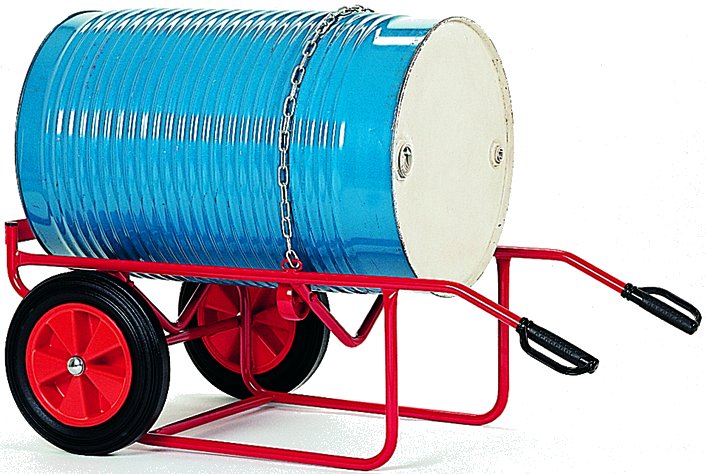 Diable chantier à fût 250 kg 220 L métal roues caoutchouc FIMM - 840000224