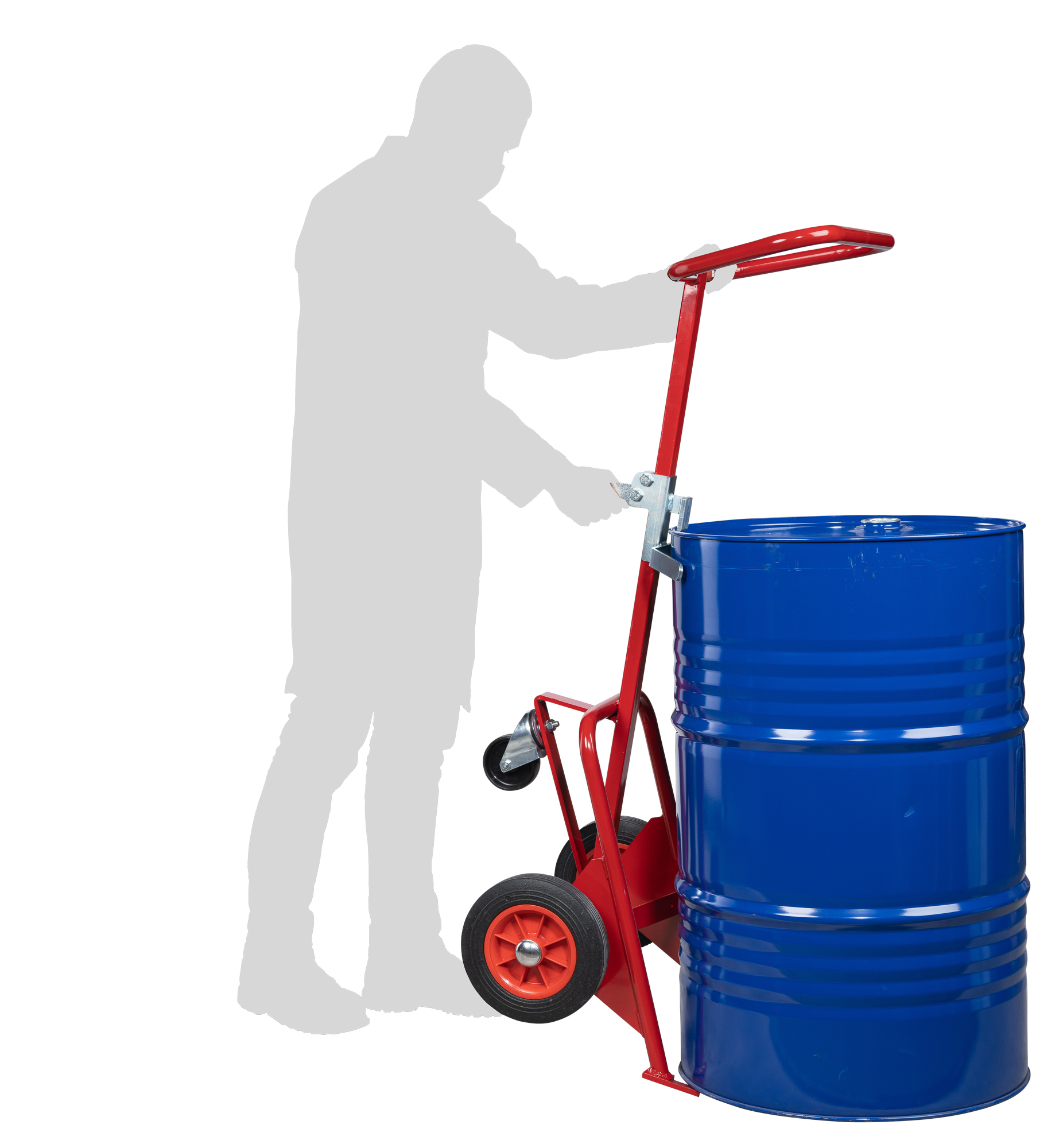 Diable à fût universel 350 kg roues Ø 250 mm caoutchouc FIMM - 840005688