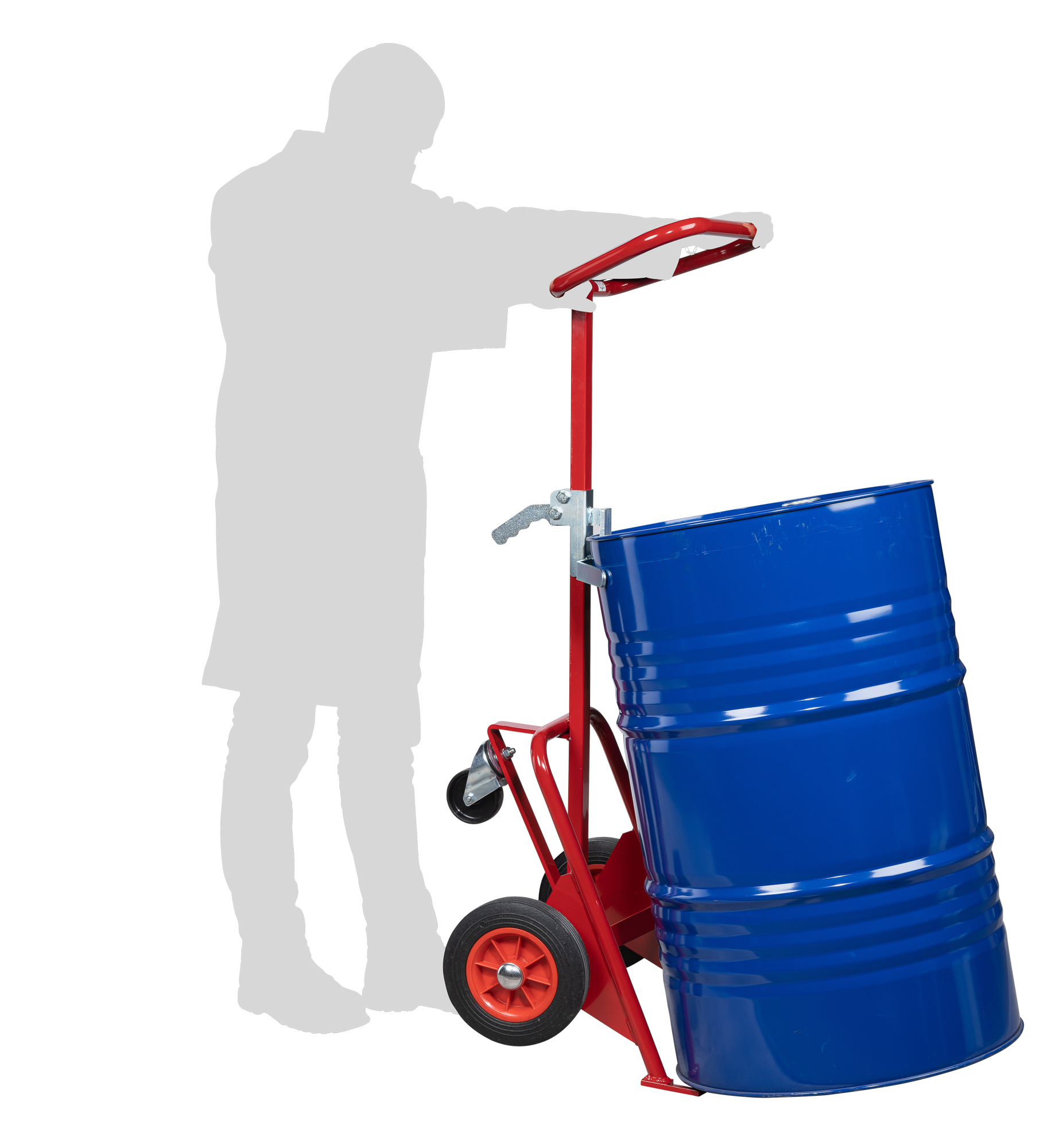 Diable à fût universel 350 kg roues Ø 250 mm caoutchouc FIMM - 840005688