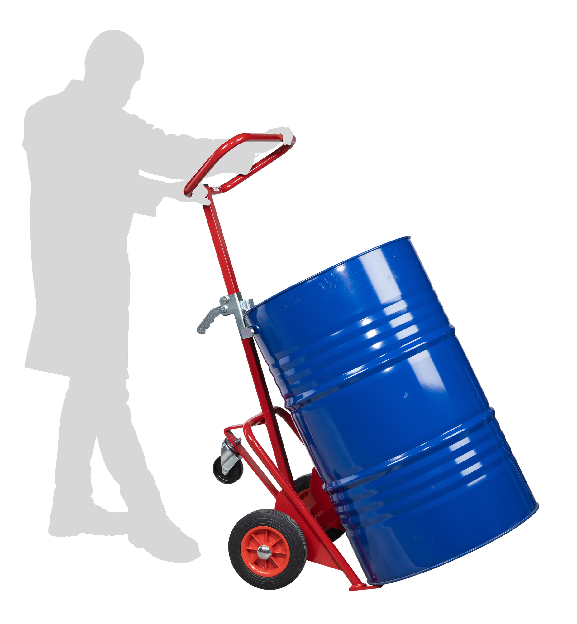 Diable à fût universel 350 kg roues Ø 250 mm caoutchouc FIMM - 840005688