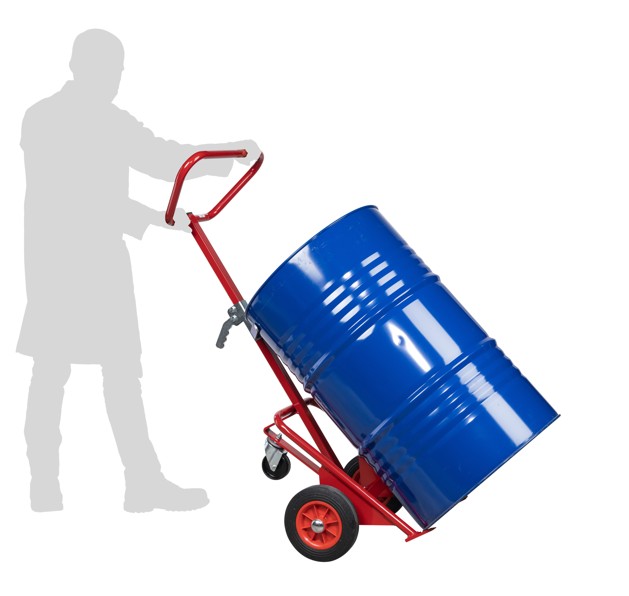 Diable à fût universel 350 kg roues Ø 250 mm caoutchouc FIMM - 840005688