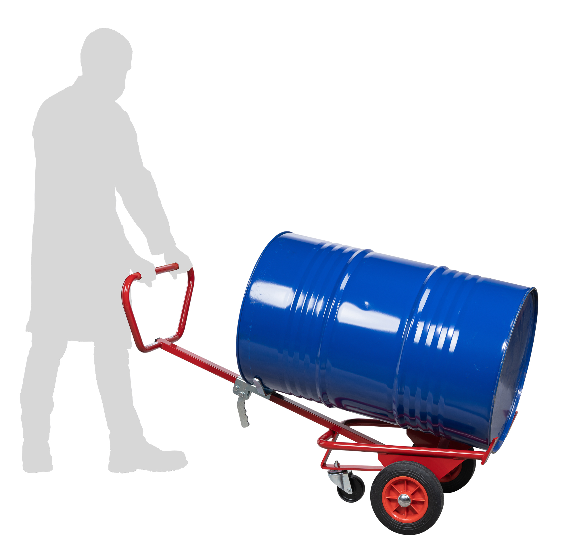 Diable à fût universel 350 kg roues Ø 250 mm caoutchouc FIMM - 840005688