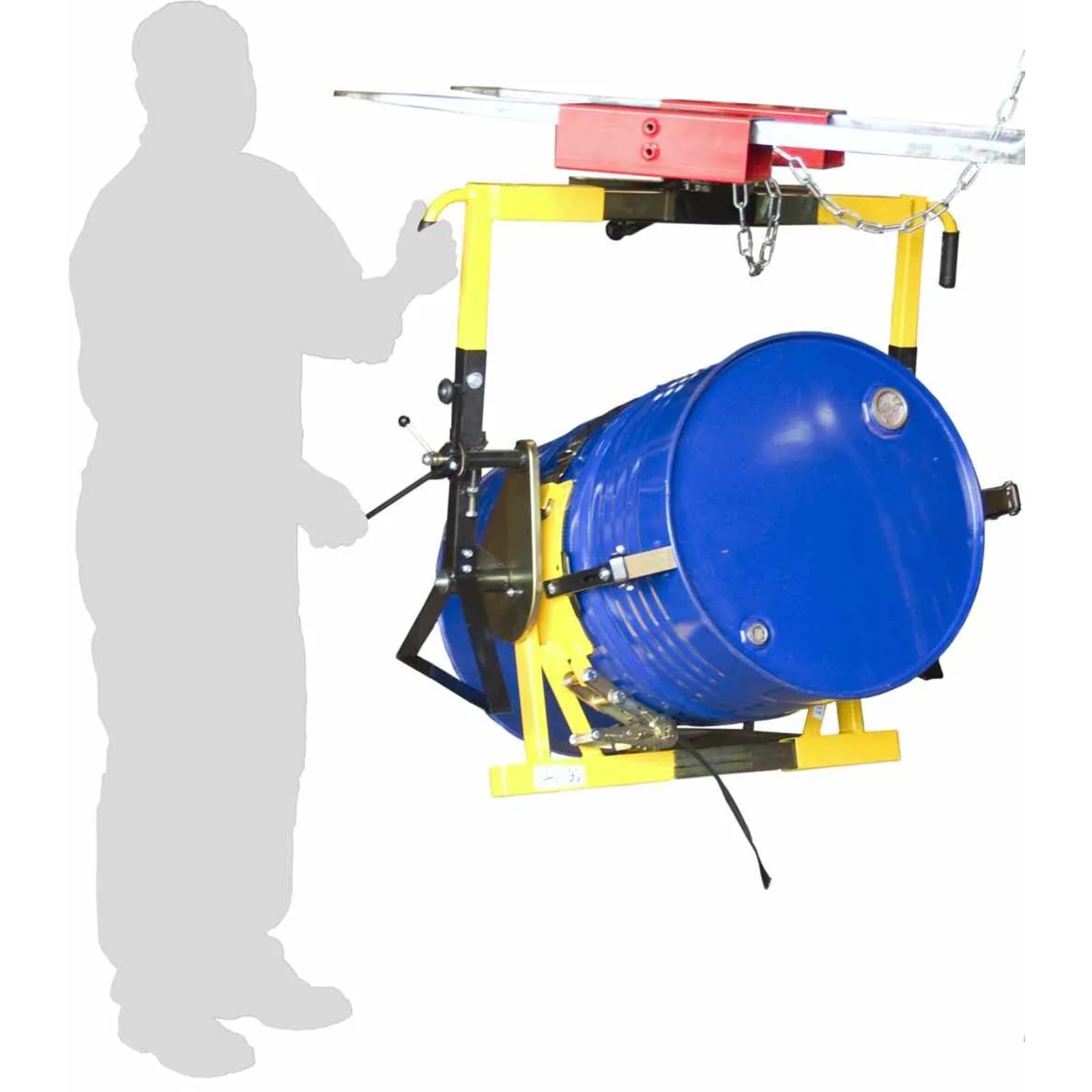 Retourneur de fût 350 kg métal ou plastique à rebord FIMM - 845006614