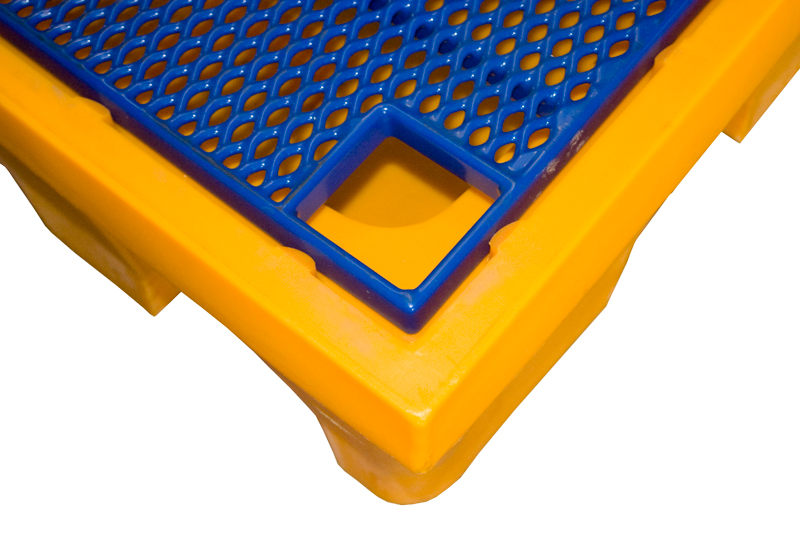 Bac en PEHD 2 fûts 240 L 1310 x 910 x 380 mm FIMM - 845006629