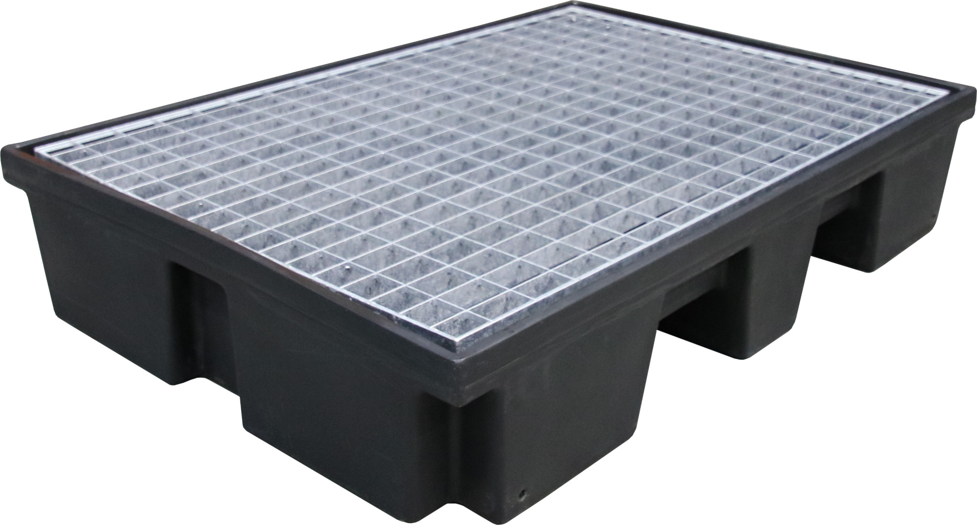 Bac PE recyclé 2 fûts 120 L caillebotis pehd FIMM - 845006657